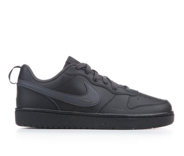 Kids' Nike Big Kid Court Borough Low Recraft Sneakers in Blk/Anth/Blk color