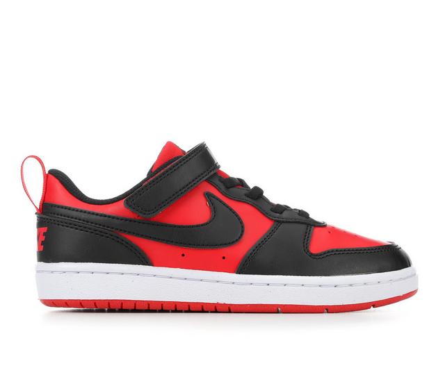 Kids' Nike Little Kid Court Borough Low Recraft Sneakers in UnivRed/Blk/Wht color