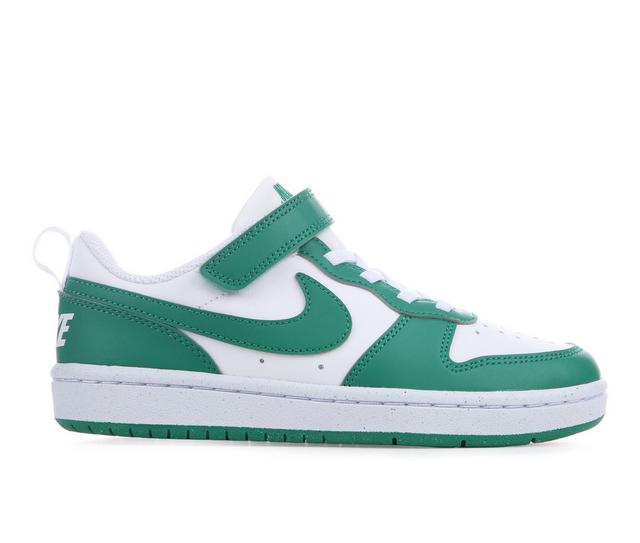 Kids' Nike Little Kid Court Borough Low Recraft Sneakers in Wht/Malacht/Wht color