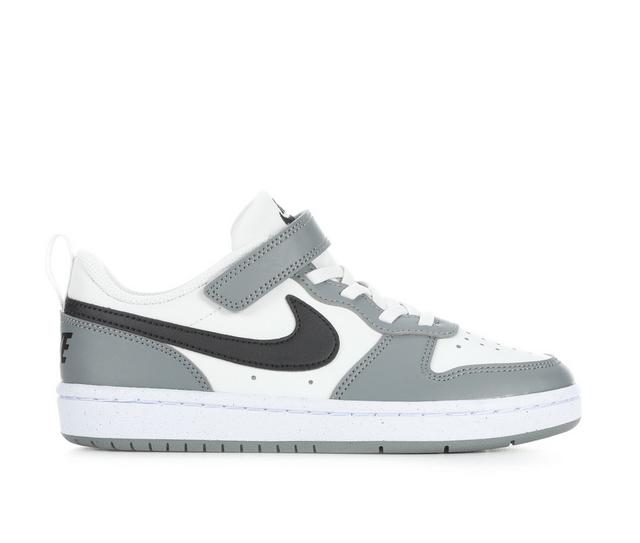 Kids' Nike Little Kid Court Borough Low Recraft Sneakers in Plt/Blk/Smk/Wht color