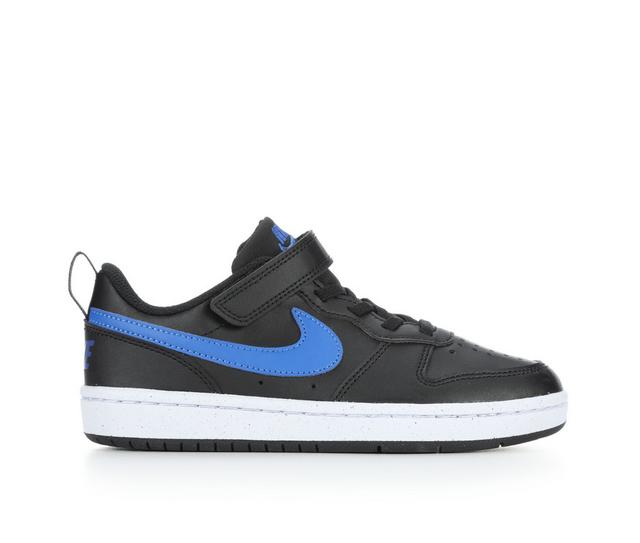 Kids' Nike Little Kid Court Borough Low Recraft Sneakers in Blk/Royal/Wht color