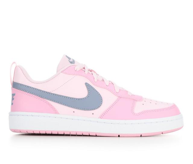 Kids' Nike Big Kid Court Borough Low Recraft Sneakers in Pink Foam/Slate color