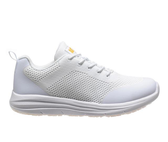 Women's AdTec Lightweight Non-Slip Work Sneakers in White color