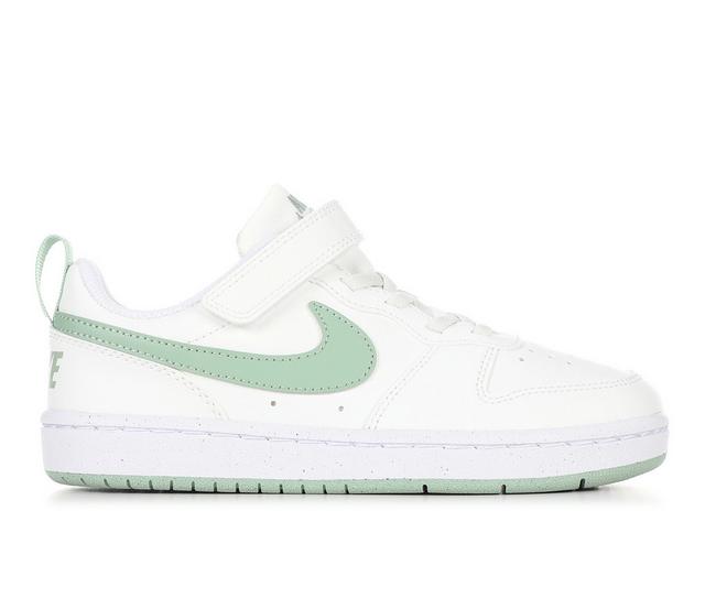 Kids' Nike Little Kid Court Borough Low Recraft Sneakers in Summit Wht/Wht color