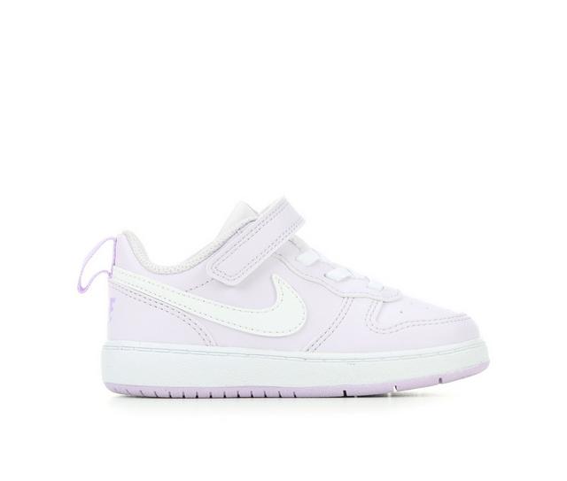 Kids' Nike Infant & Toddler Court Borough Low Recraft Sneakers in Grape/Wht/Lilac color