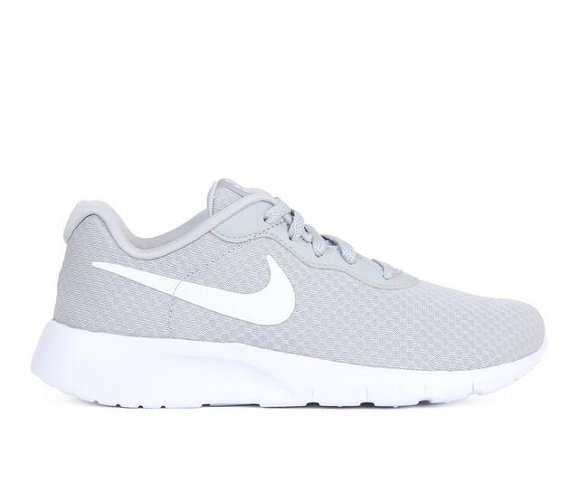 Kids' Nike Big Kid Tanjun Go Running Shoes in Wolf Grey White color