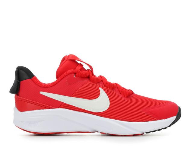 Boys' Nike Little Kid Star Runner 4 PS Running Shoes in UnivRed/Wht/Blk color