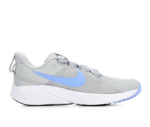 Boys' Nike Little Kid Star Runner 4 Running Shoes in WlfGray/Ryl/Wht color