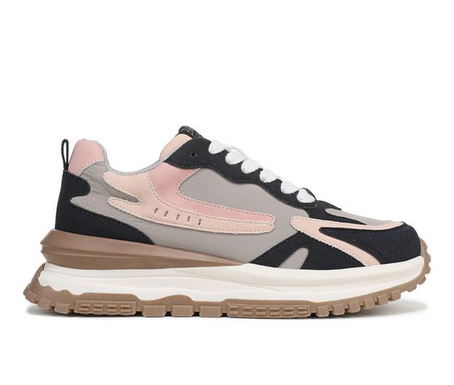 Women's Blowfish Malibu Leo Fashion Sneakers in Navy Pink color