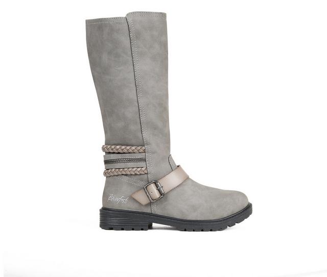 Girls' Blowfish Malibu Revel KI Boots in Grey color