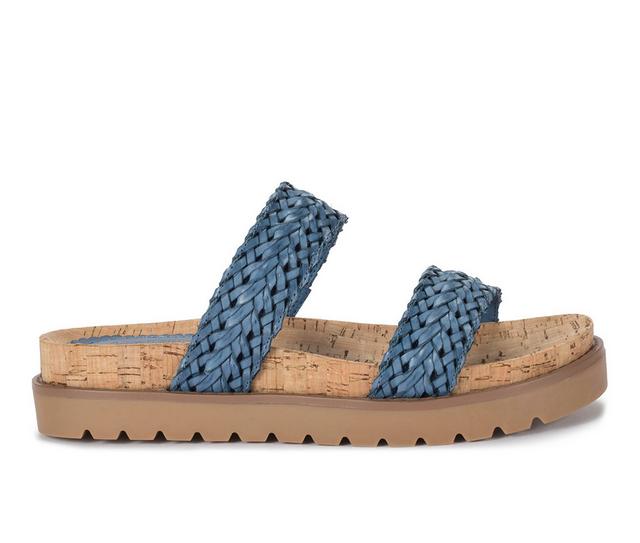Women's Baretraps Deanne Footbed Sandals in Ocean color