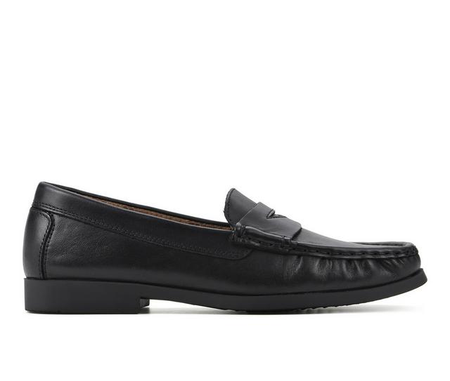 Women's White Mountain Cashews Loafers in Black/Leather color