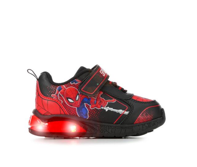 Boys' MARVEL Toddler & Little Kid Spiderman Light-up Shoes in Black/Red color