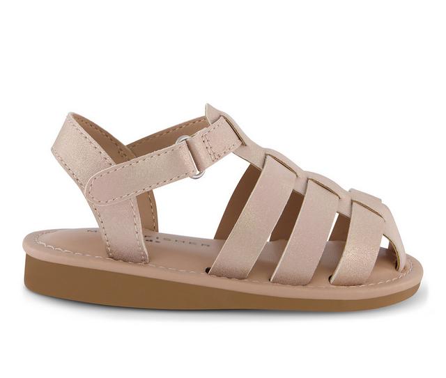 Girls' Marc Fisher Children's Toddler Apple Aqua Sandals in Tan color