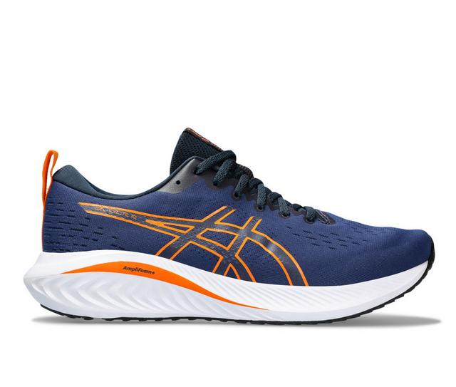 Men's ASICS Gel Excite 10 Running Shoes in Ocean/Orange color