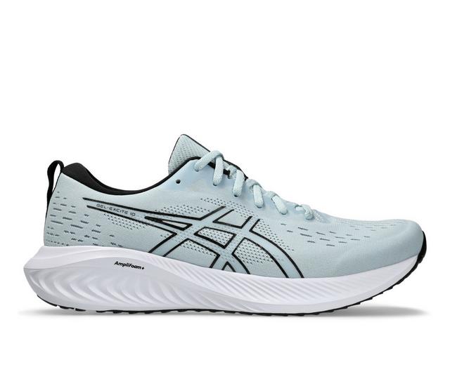 Men's ASICS Gel Excite 10 Running Shoes in Cool Grey/Black color