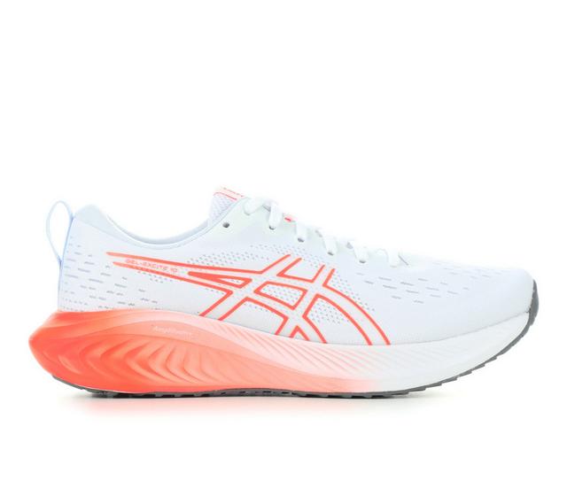 Women's ASICS Gel Excite 10 Running Shoes in Wht/Sunrise color
