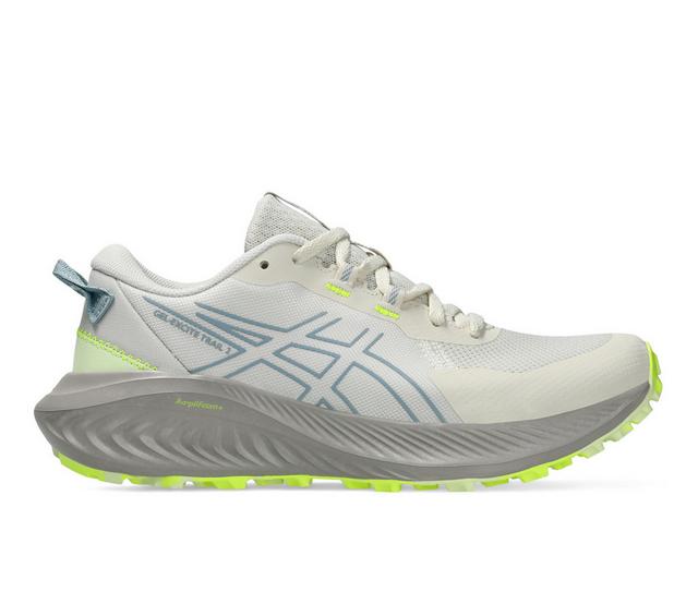 Women's ASICS Gel Excite Trail 2 Running Shoes in Birch/Grey color