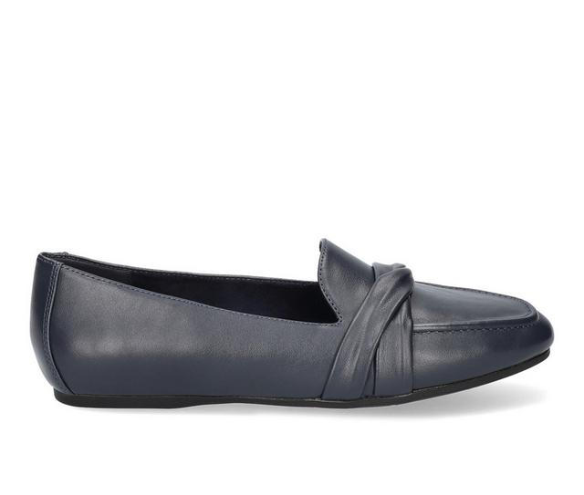 Women's Easy Street Betty Loafers in Navy color