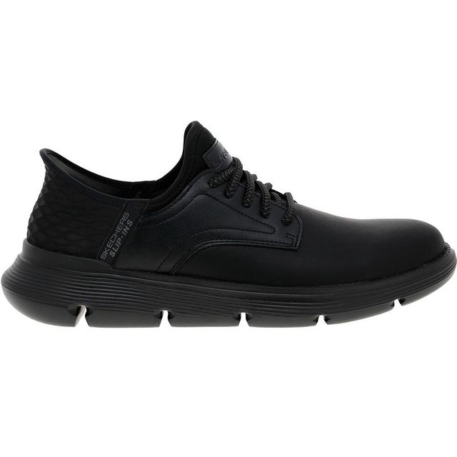 Men's Skechers 205046 Garza Slip In Oxfords in Black color