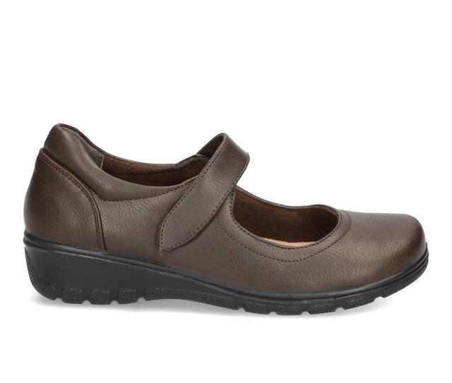 Women's Easy Street Archer Mary Janes in Brown color