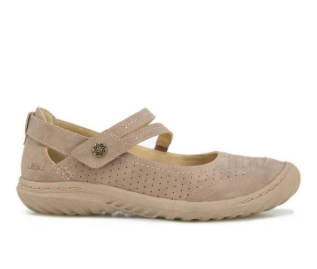 Women's JBU Fawn Mary Jane Shoes in Taupe color