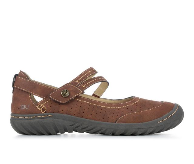 Women's JBU Fawn Mary Jane Shoes in Dark Brown color