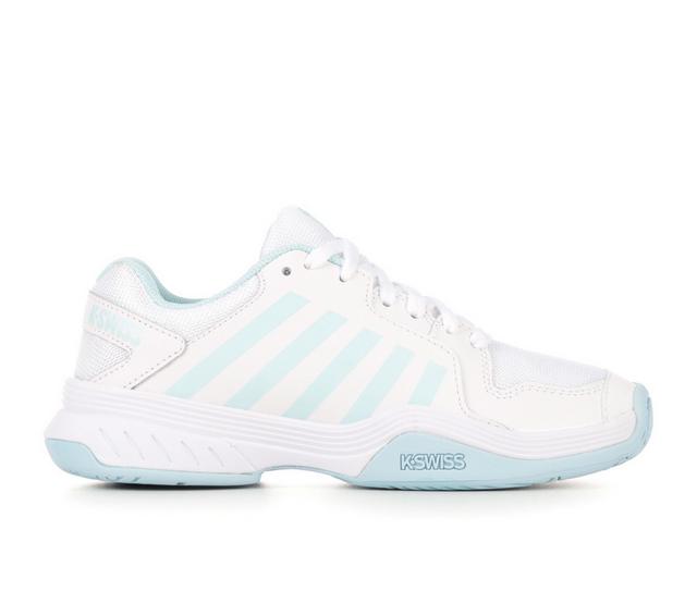 Women's K-Swiss Court Express Pickleball Sneakers in White/Blue Glow color