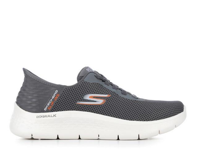 Men's Skechers 216496 Go Walk Flex Slip In Walking Shoes in Grey color