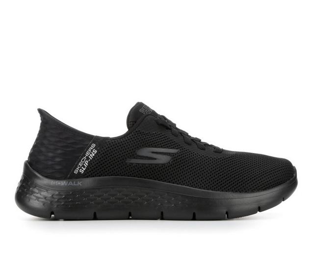 Men's Skechers 216496 Go Walk Flex Slip In Walking Shoes in Blk/Blk color