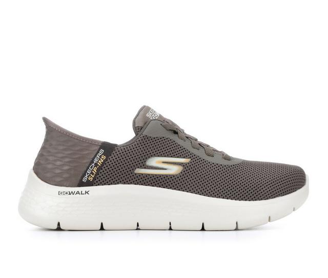 Men's Skechers 216496 Go Walk Flex Slip In Walking Shoes in Brown color