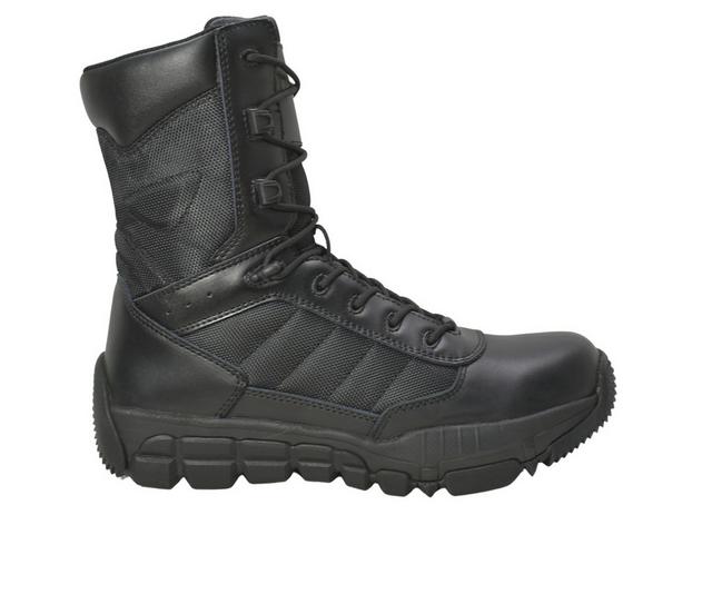 Men's AdTec Men's 9" Side Zip Waterproof Tactical Work Boots in Black color