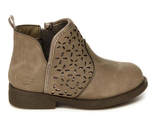 Girls' OshKosh B'gosh Toddler & Little Kid Estell Booties in Taupe color