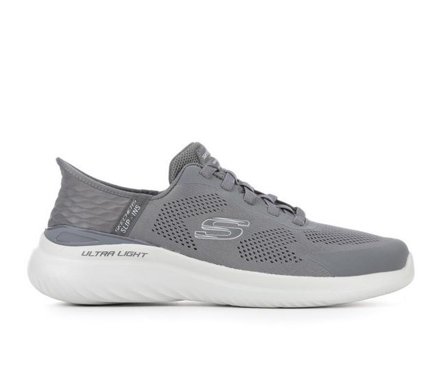 Men's Skechers 232459 Bounder 2.0 Slip-Ins Walking Shoes in Charcoal/Wht W color