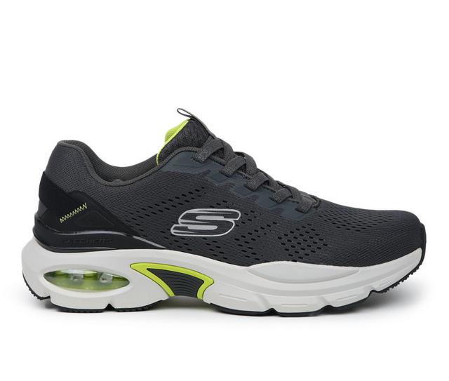 Men's Skechers 232655 AIR-VENTURA Walking Shoes in Char/Lime color