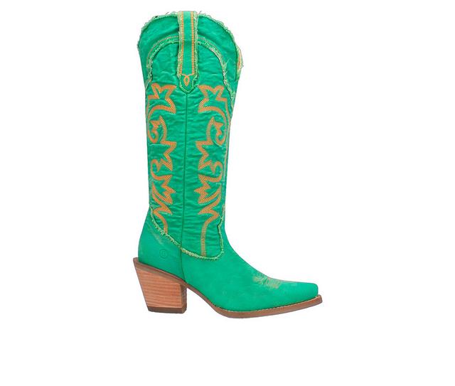 Women's Dingo Boot Texas Tornado Western Boots in Green color