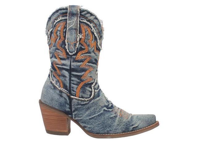 Women's Dingo Boot Y'all Need Dolly Western Boots in Blue color