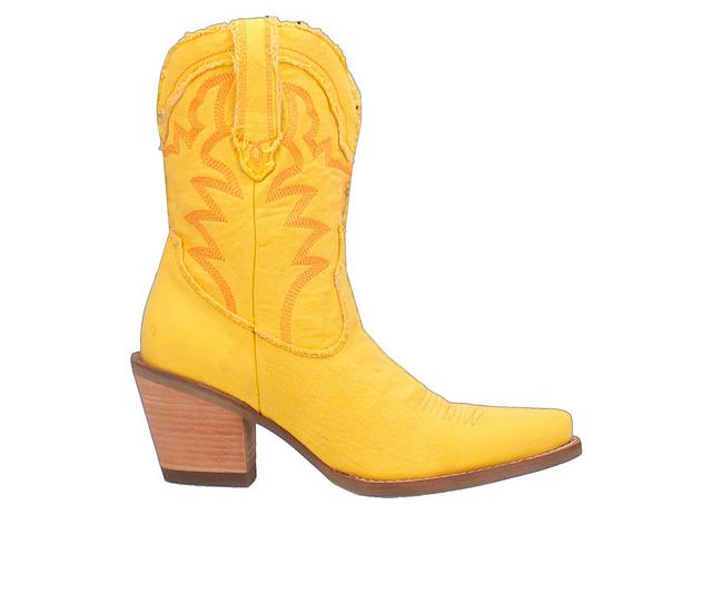 Women's Dingo Boot Y'all Need Dolly Western Boots in Yellow color