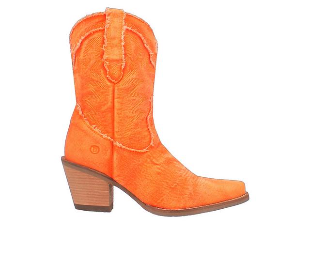 Women's Dingo Boot Y'all Need Dolly Western Boots in Orange color