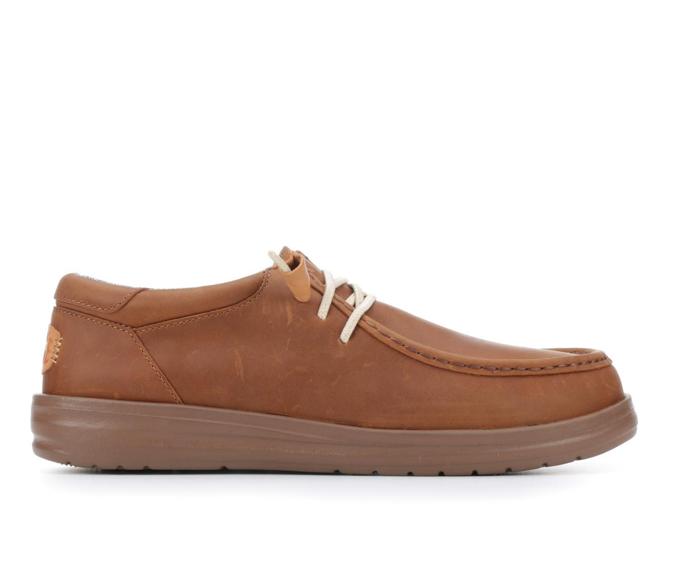 Men's HEYDUDE Wally Grip Leather Casual Shoes