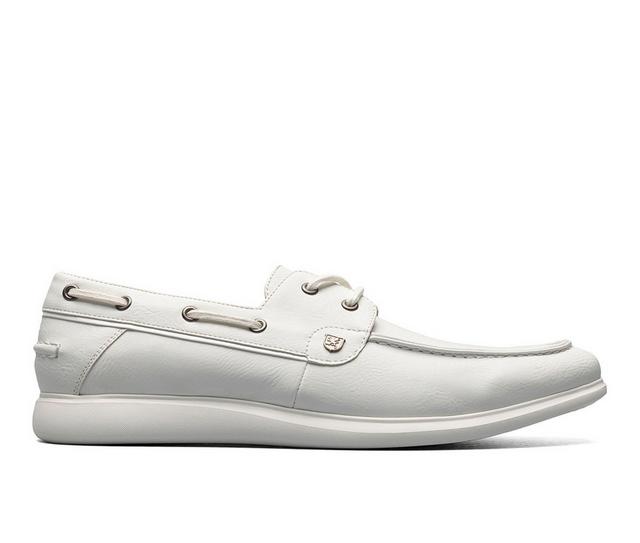Men's Stacy Adams Reid Boat Shoes in White color