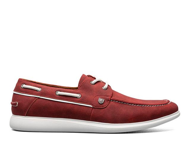Men's Stacy Adams Reid Boat Shoes in Red color