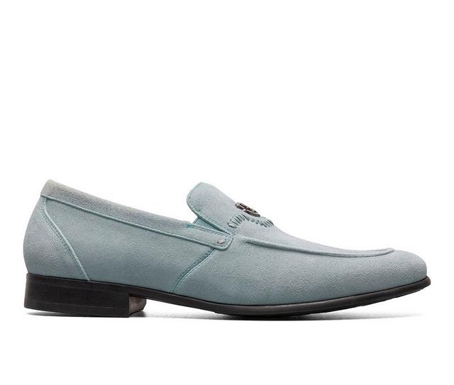 Men's Stacy Adams Quincy Dress Loafers in Light Blue color