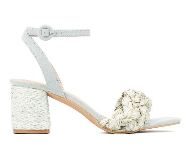 Women's New York and Company Elissa Dress Sandals in Mint color