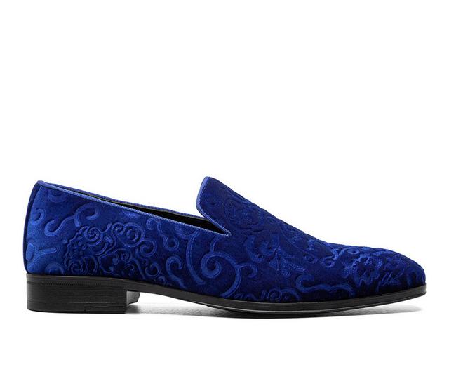 Men's Stacy Adams Saunders Dress Loafers in Royal color