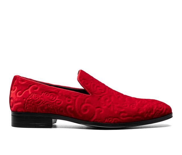 Men's Stacy Adams Saunders Dress Loafers in Red color