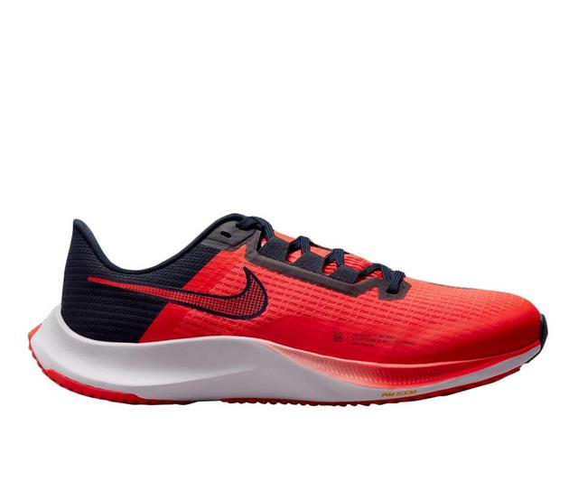 Men's Nike Air Zoom Rival Fly 3 Running Shoes in RED/CRIMSON 635 color