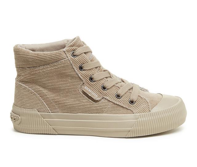 Women's Rocket Dog Cheery Hi Top Sneakers in Taupe color