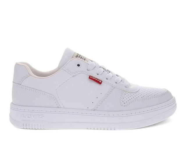 Women's Levis Drive Lo Sneakers in White Mono color