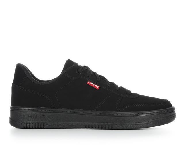 Women's Levis Drive Lo Sneakers in Black Mono NuBu color